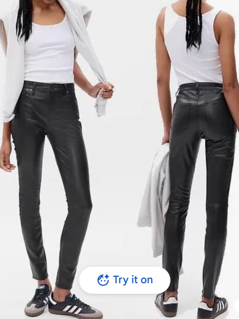 NWOT GAP Vegan Faux Leather mid rise pants